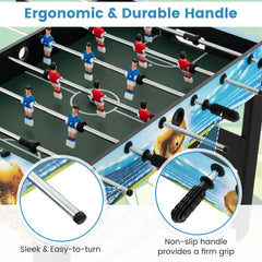 Freestanding Soccer Game Table with Removable Legs for Home Game Room Bar