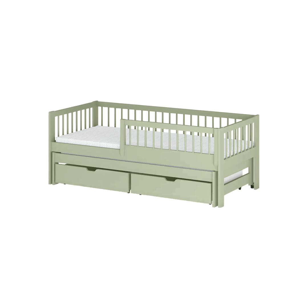 Wooden Bed Softi With Trundle