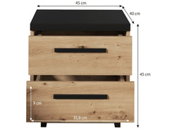 Ines 08 Bedside Table 45cm