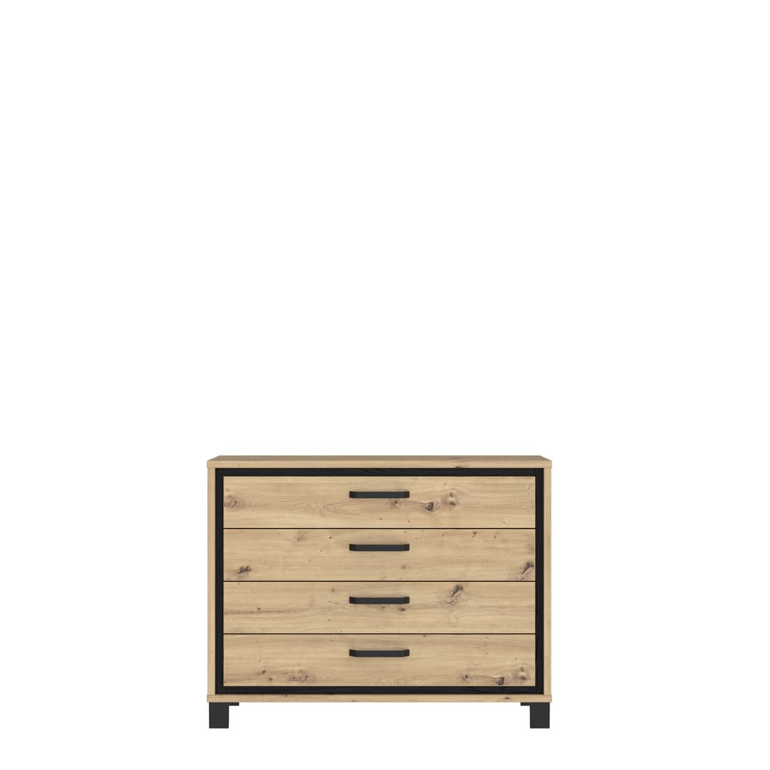 Trondheim Chest Of Drawers 105cm in Oak Artisan, image 4