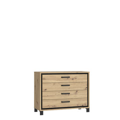 Trondheim Chest Of Drawers 105cm in Oak Artisan, image 2