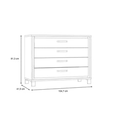 Trondheim Chest Of Drawers 105cm in Oak Artisan, image 7