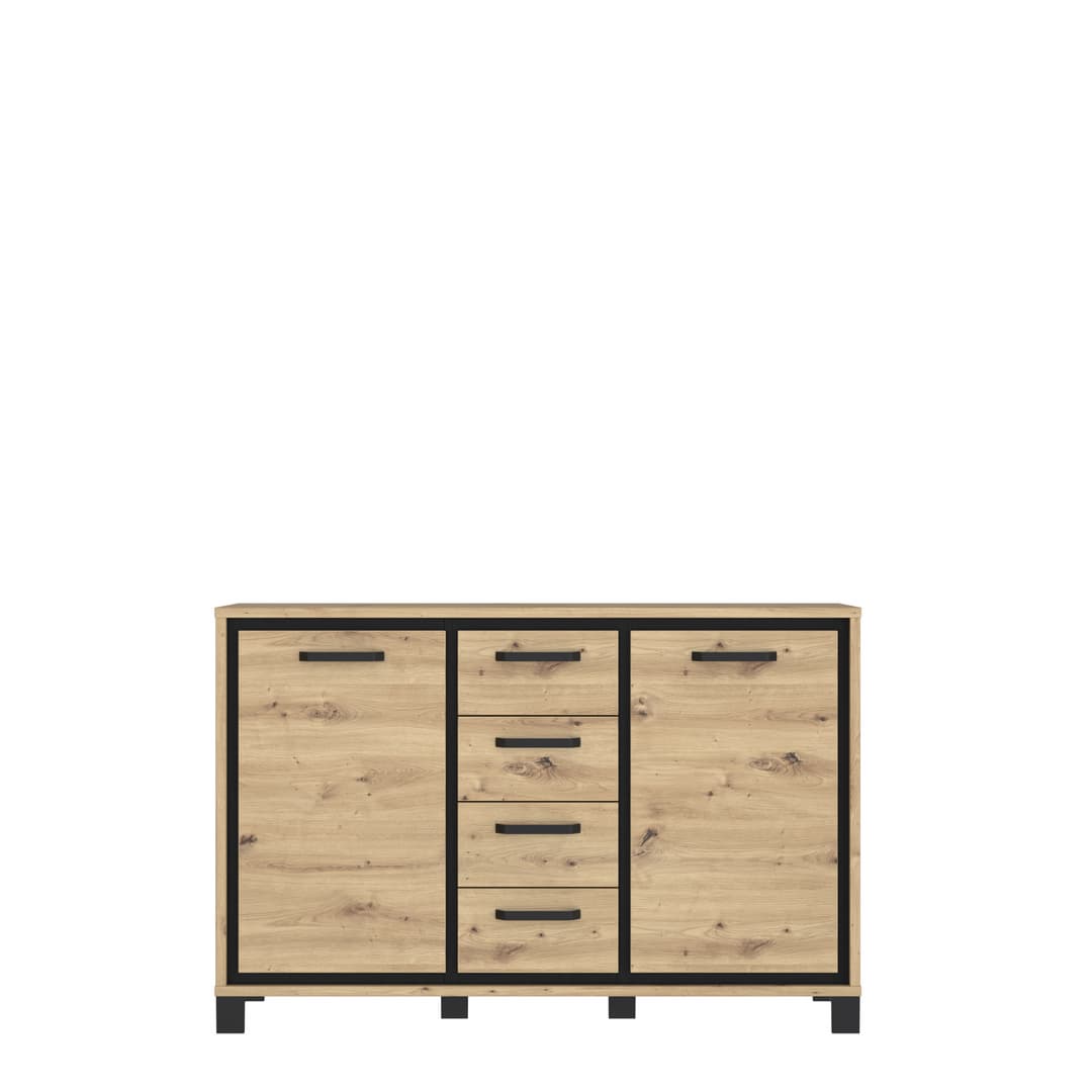 Trondheim Sideboard Cabinet 138cm in Oak Artisan, image 4