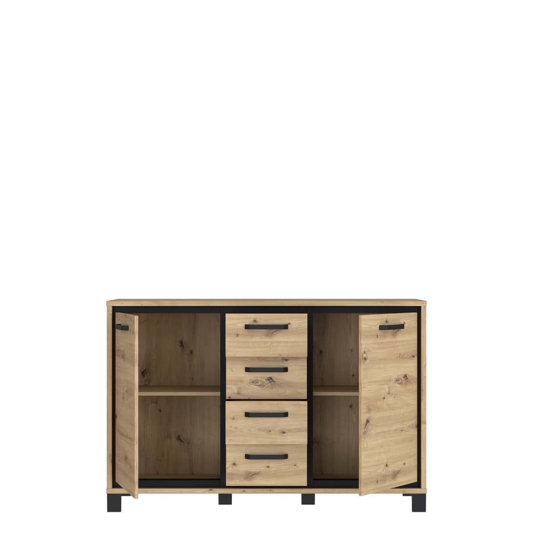 Trondheim Sideboard Cabinet 138cm in Oak Artisan, image 5
