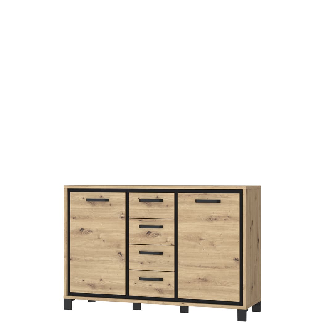 Trondheim Sideboard Cabinet 138cm in Oak Artisan, image 6