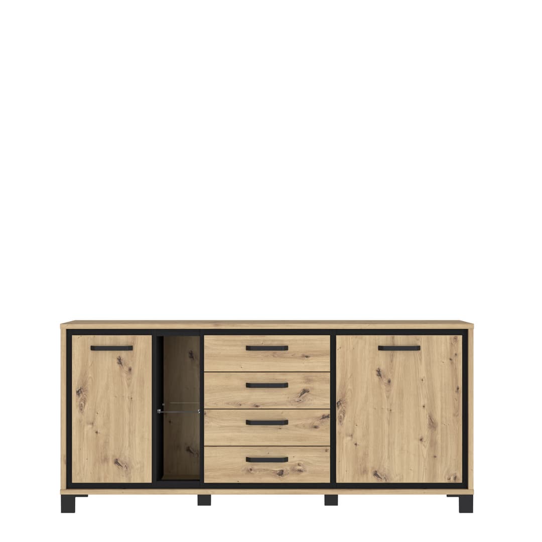 Trondheim Sideboard Cabinet 177cm in Oak Artisan, image 4