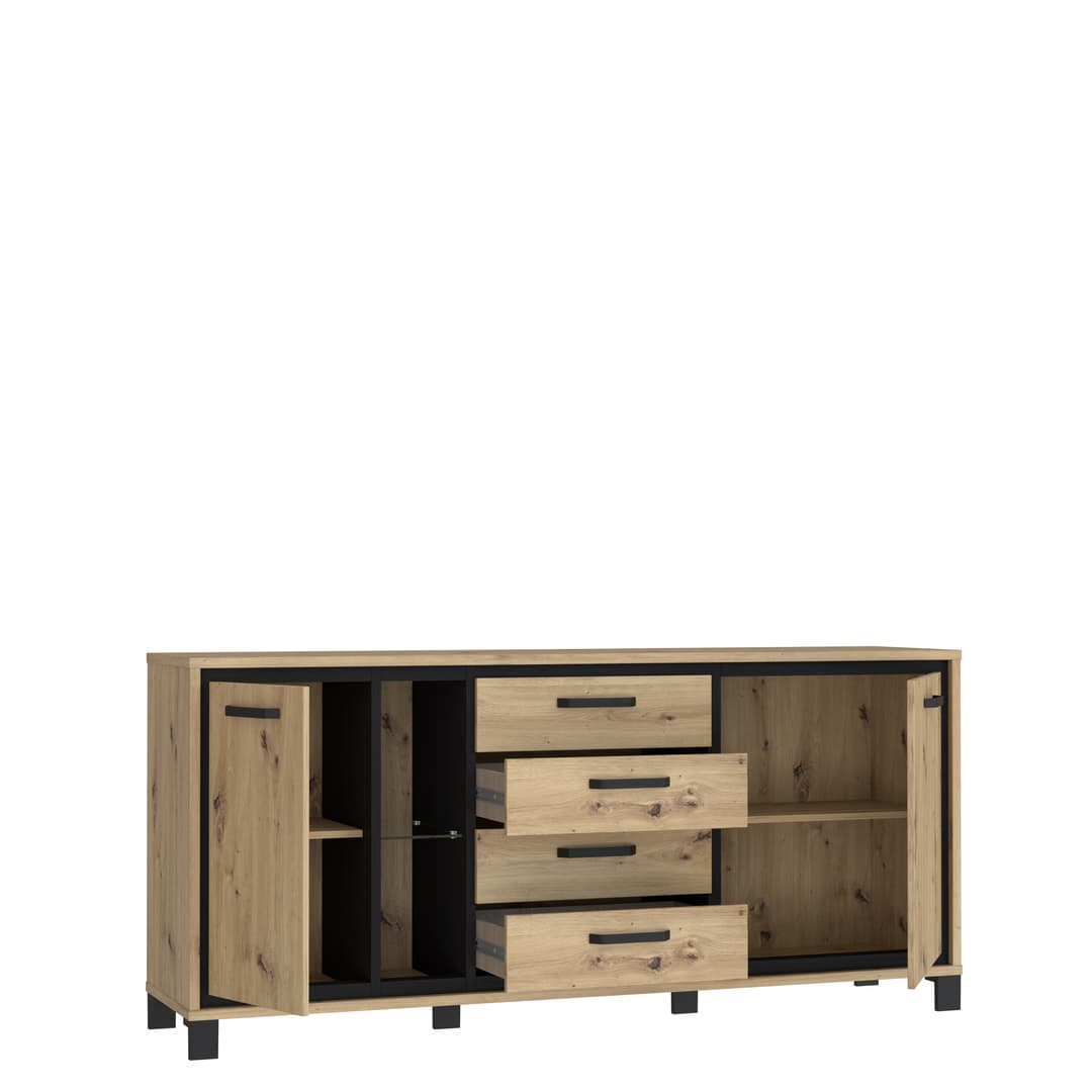 Trondheim Sideboard Cabinet 177cm in Oak Artisan, image 3