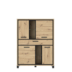 Trondheim Highboard Cabinet 120cm in Oak Artisan, image 4