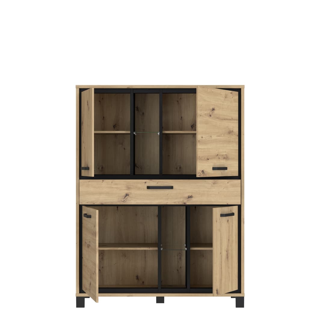 Trondheim Highboard Cabinet 120cm in Oak Artisan, image 5