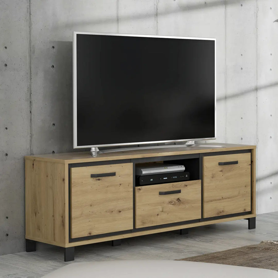 Trondheim TV Cabinet 158cm in Oak Artisan