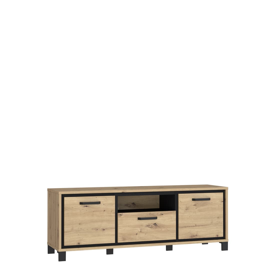 Trondheim TV Cabinet 158cm in Oak Artisan, image 2