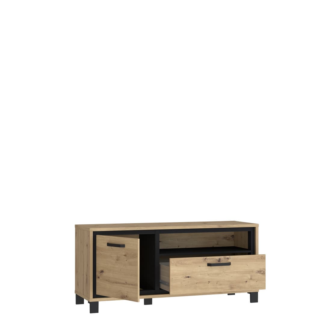 Trondheim TV Cabinet 131cm in Oak Artisan, image 3