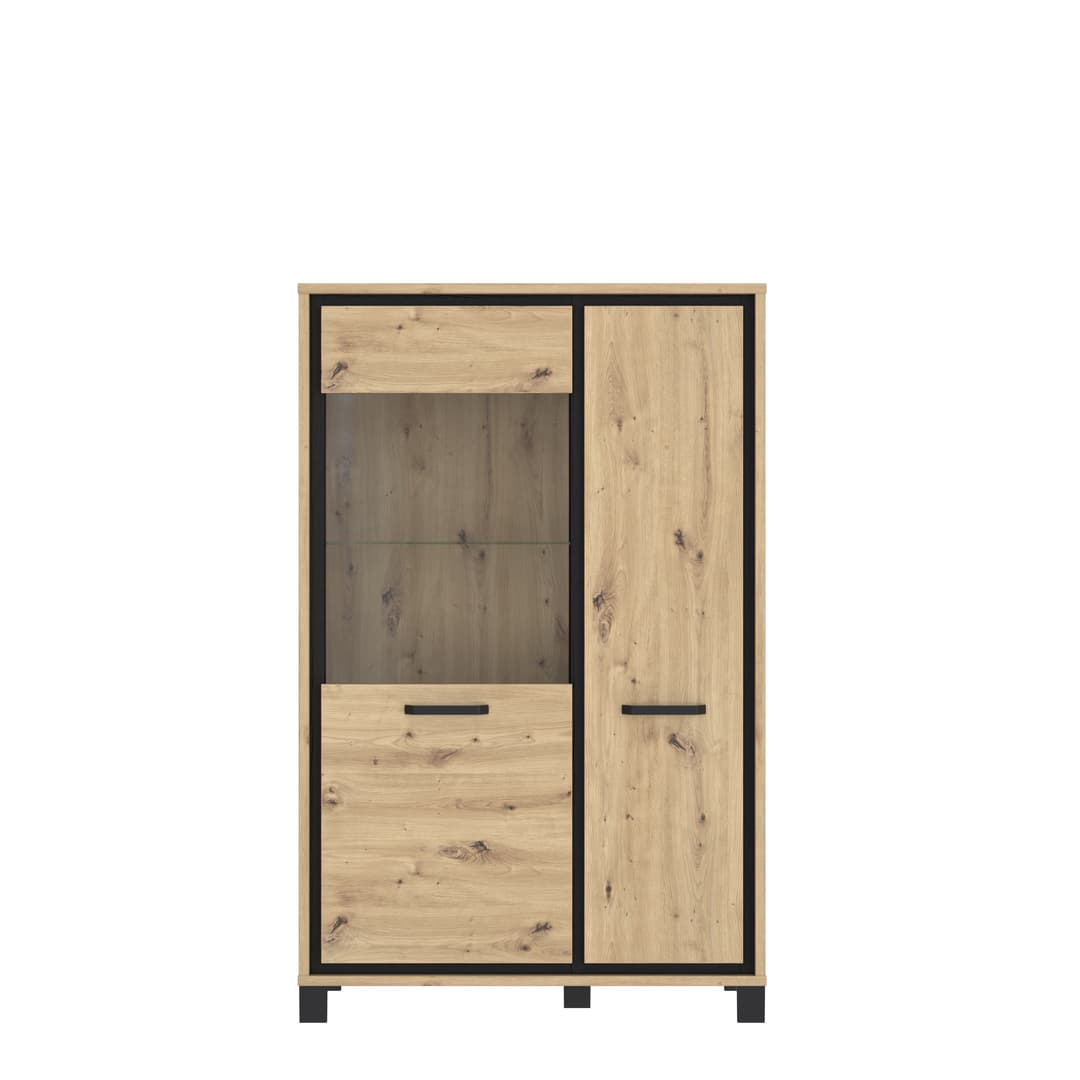 Trondheim Display Cabinet 101cm in Oak Artisan, image 7