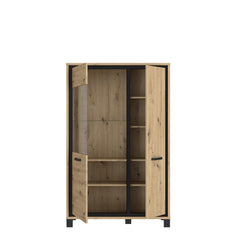 Trondheim Display Cabinet 101cm in Oak Artisan, image 6