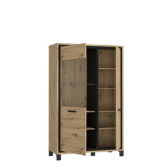 Trondheim Display Cabinet 101cm in Oak Artisan, image 3