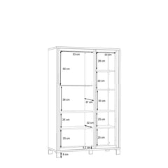 Trondheim Display Cabinet 101cm in Oak Artisan, image 9