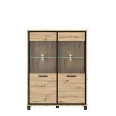 Trondheim Display Cabinet 121cm in Oak Artisan, image 7