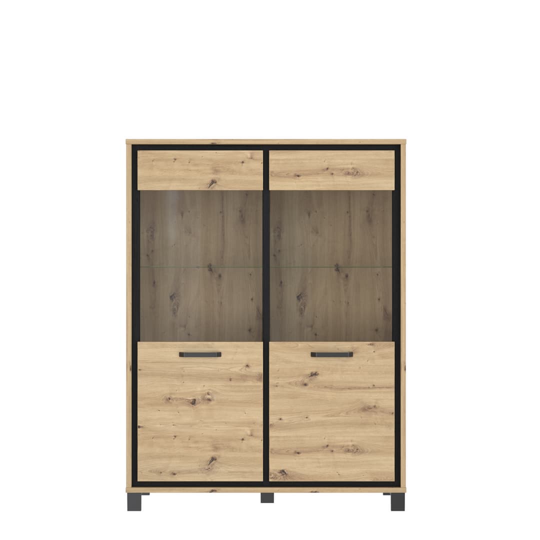 Trondheim Display Cabinet 121cm in Oak Artisan, image 5