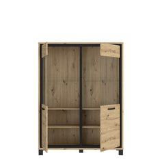 Trondheim Display Cabinet 121cm in Oak Artisan, image 6