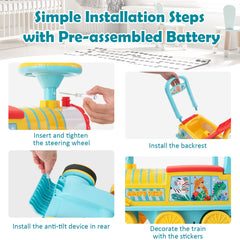 6V Battery Powered Electric Ride On Car for Boys Girls Ages 3+ Years-Blue