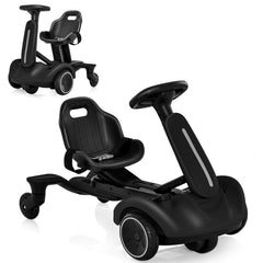 6V Electric Ride on Drift Car for Kids Aged 3-8 Years Old-Black