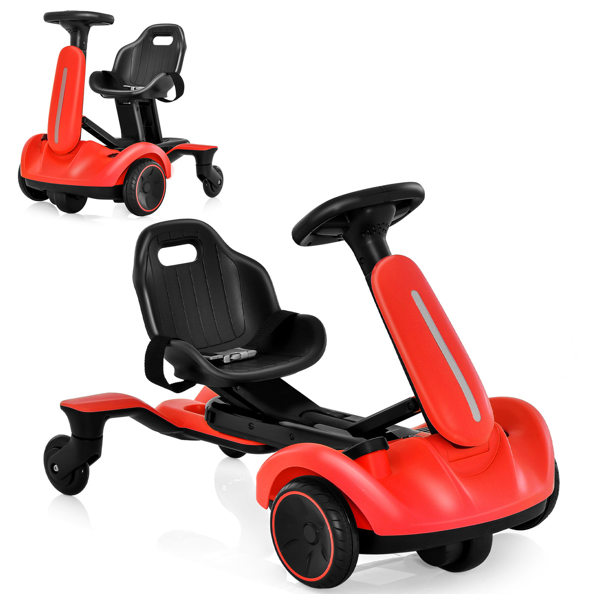 6V Electric Ride on Drift Car for Kids Aged 3-8 Years Old-Red