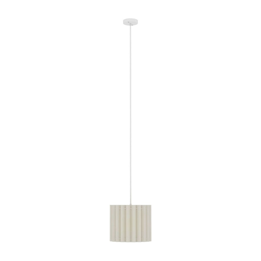 HOMCOM Linen Pendant Light, Bedside Ceiling Lamps with E27 Bulb, Modern Hanging Lights for Living Room, Bedroom, Kitchen