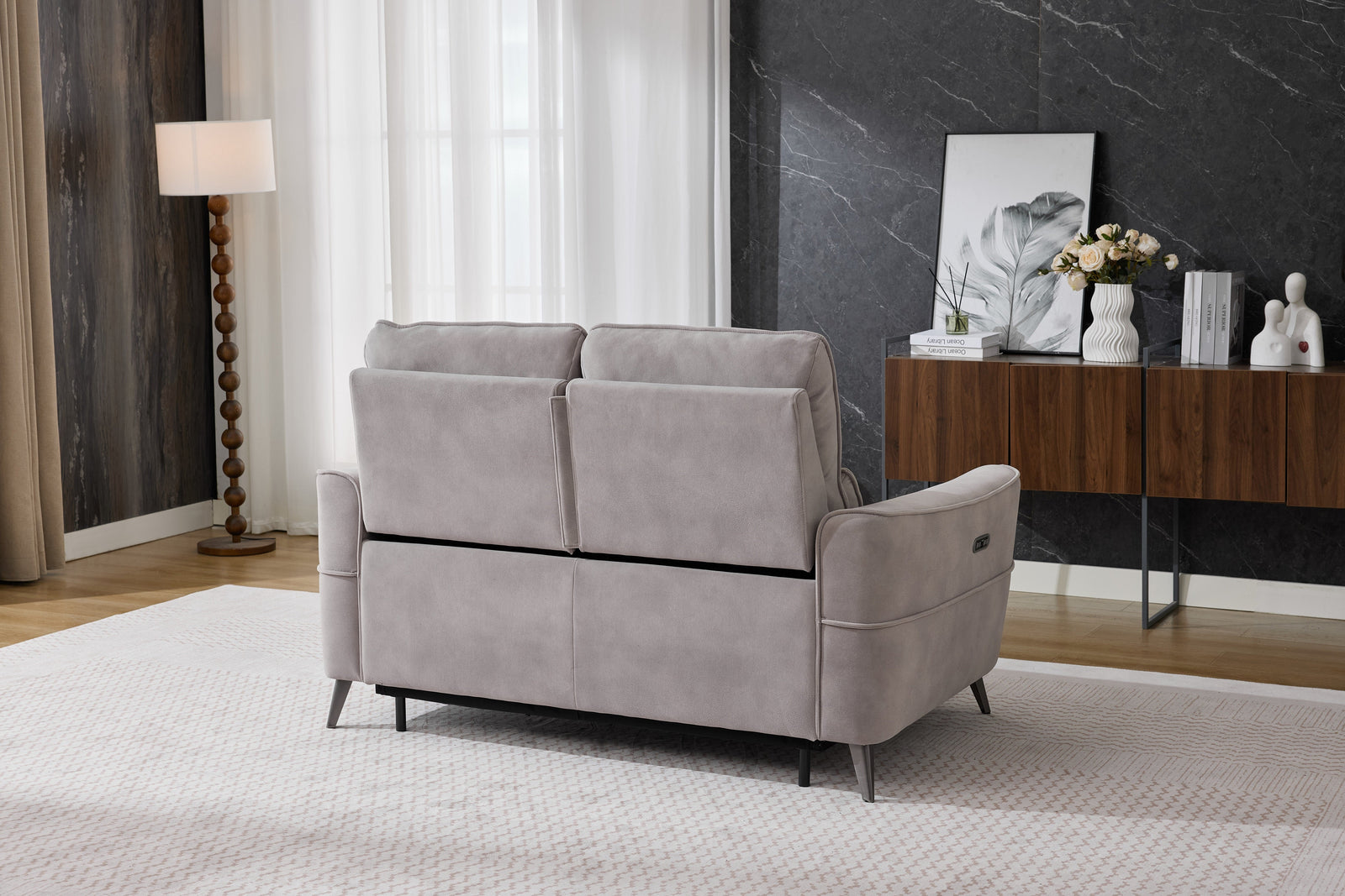 Kensley 2 Seater Sofa Grey (Power Recliner)