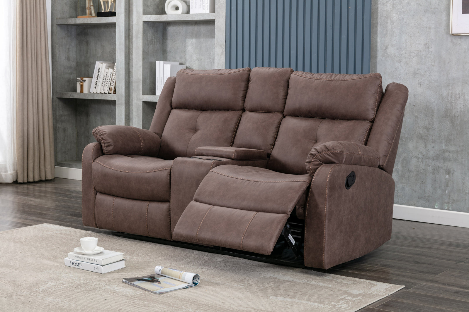 Cavsey 3 Seater Sofa Chestnut Brown (Recliner)