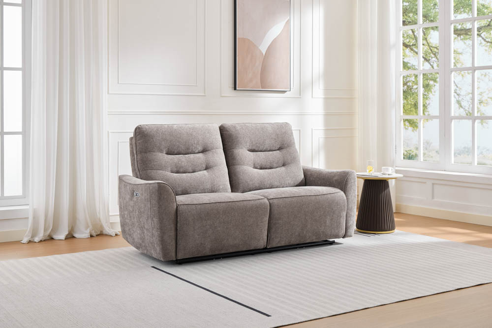 Cavendish 3 Seater Sofa Grey (Power Recliner)