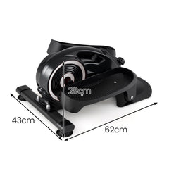 Under Desk Elliptical Pedal Exerciser Adjustable Magnetic Resistance and Whisper Quiet-Silver