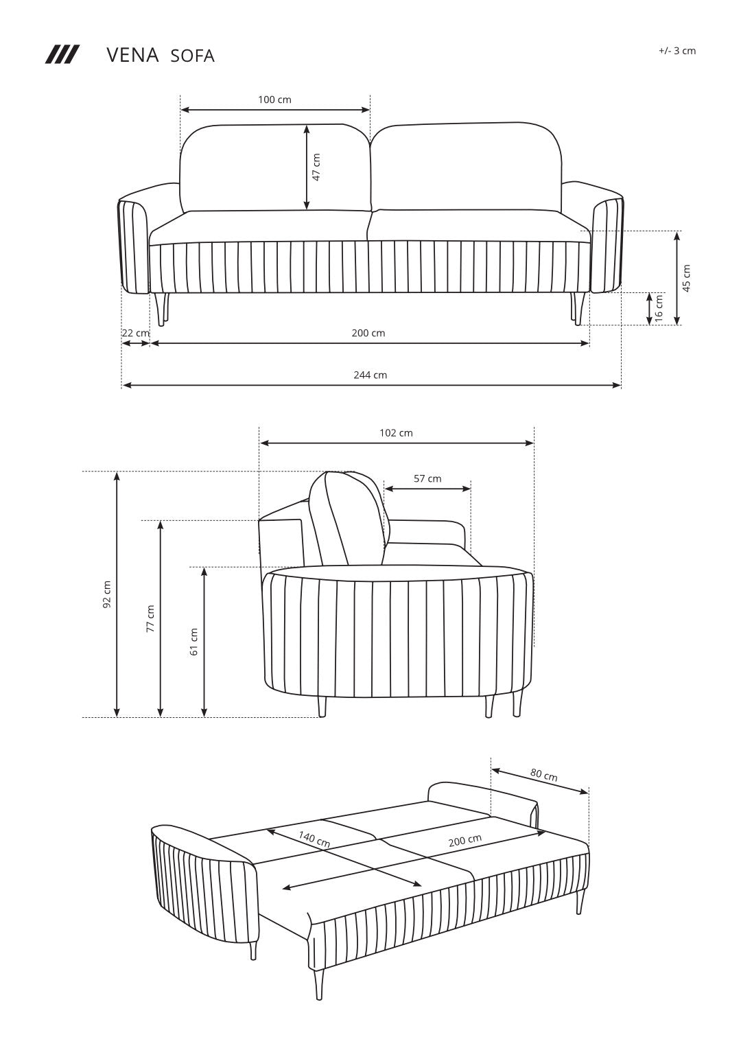 Sofa Bed Vena, image 17