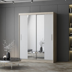 Vista 01 Sliding Mirror Door Wardrobe 150cm