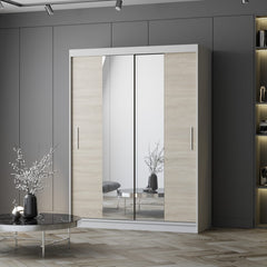 Vista 01 Sliding Mirror Door Wardrobe 150cm
