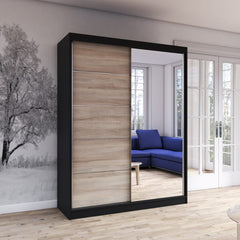 Vista 05 Mirrored Sliding Door Wardrobe 150cm