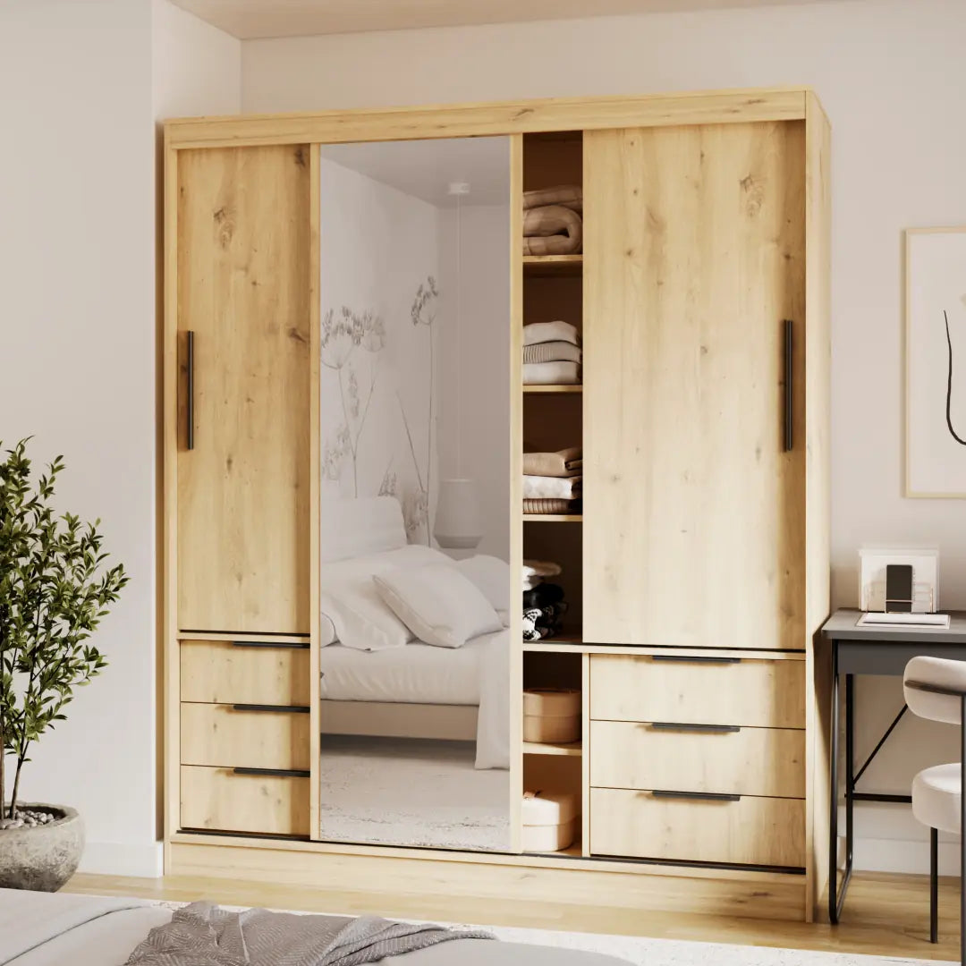Vira Sliding Door Wardrobe 180cm