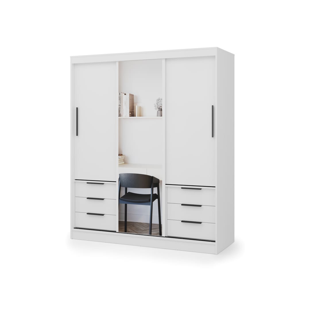 Vira Sliding Door Wardrobe 180cm