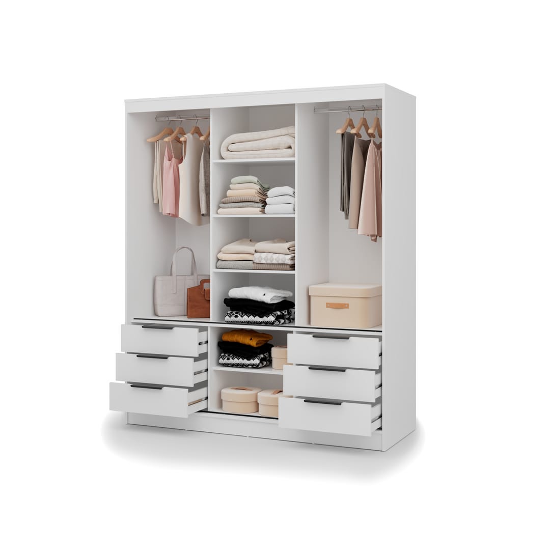 Vira Sliding Door Wardrobe 180cm