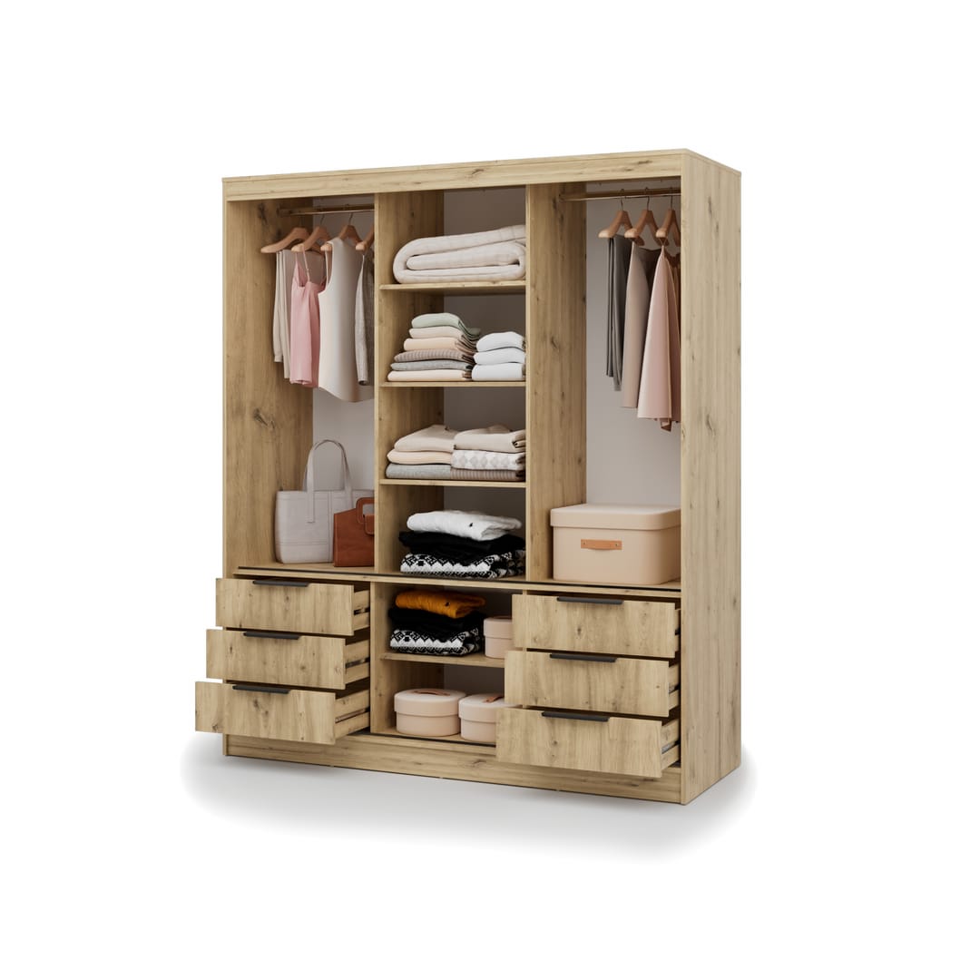 Vira Sliding Door Wardrobe 180cm