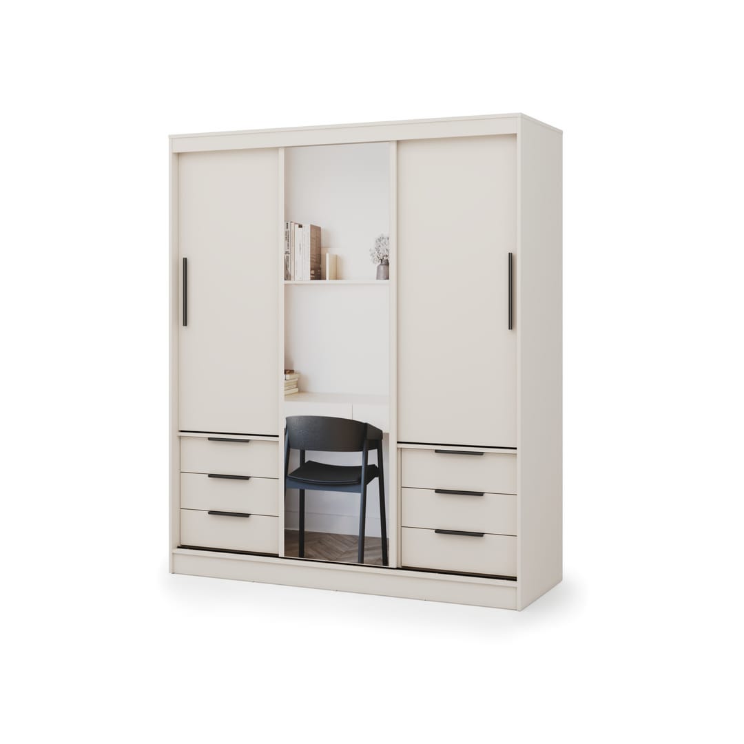 Vira Sliding Door Wardrobe 180cm