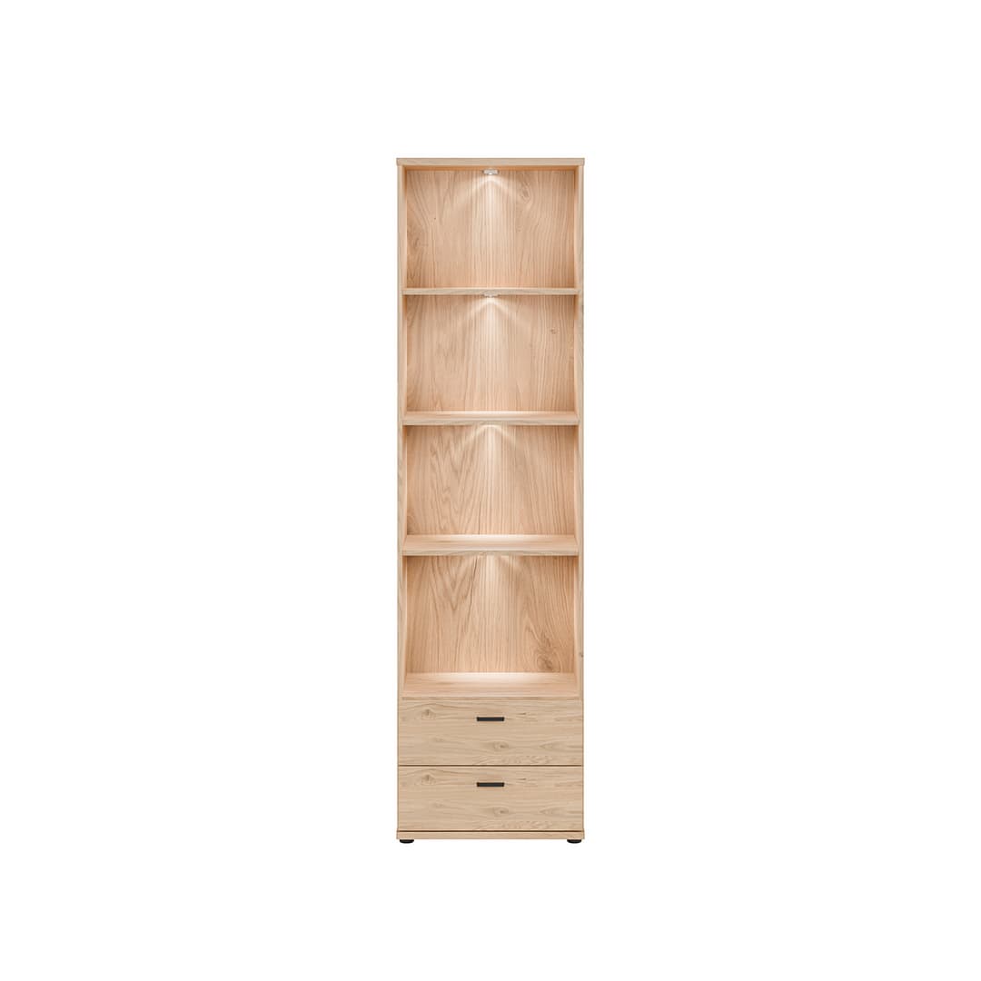 Verniq Bookcase 55cm in Oak Natural, image 8