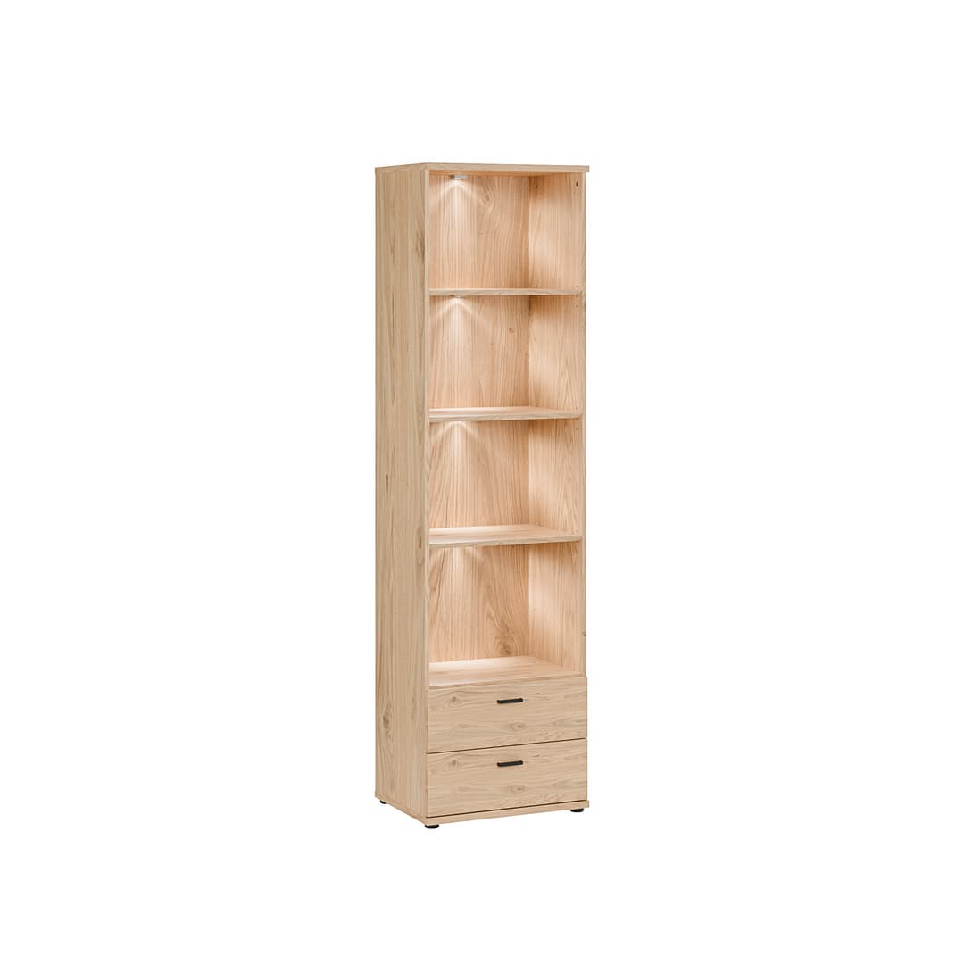Verniq Bookcase 55cm in Oak Natural, image 7