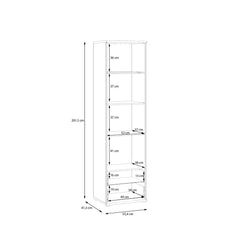 Verniq Bookcase 55cm in Oak Natural, image 13