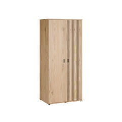 Verniq Hinged Door Wardrobe 90cm in Oak Natural, image 3
