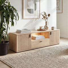 Verniq TV Cabinet 160cm in Oak Natural, image 2