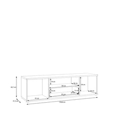 Verniq TV Cabinet 160cm in Oak Natural, image 13