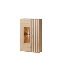 Verniq Display Cabinet 100cm in Oak Natural, image 11