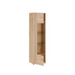 Verniq Tall Display Cabinet 55cm in Oak Natural, image 4