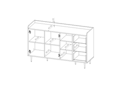 Vasina 01 Sideboard Cabinet 150cm