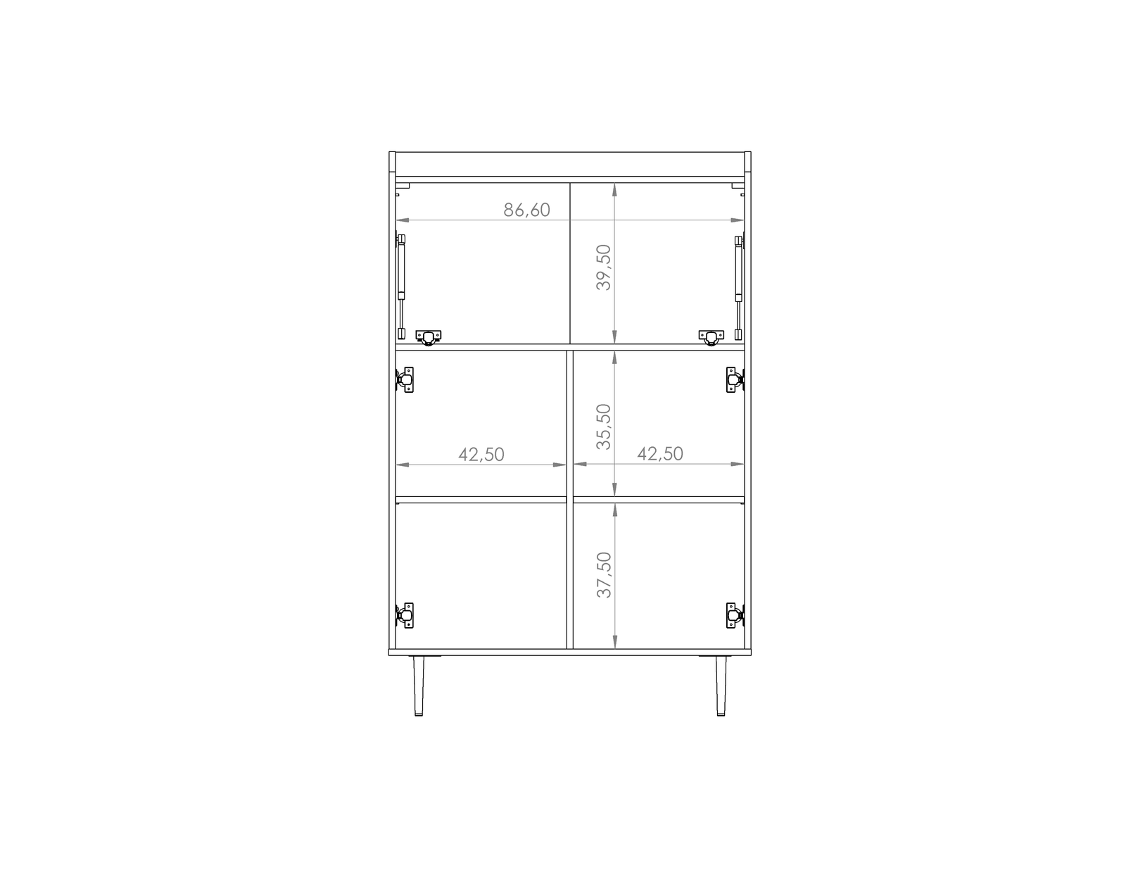Vasina 03 Highboard Cabinet 90cm